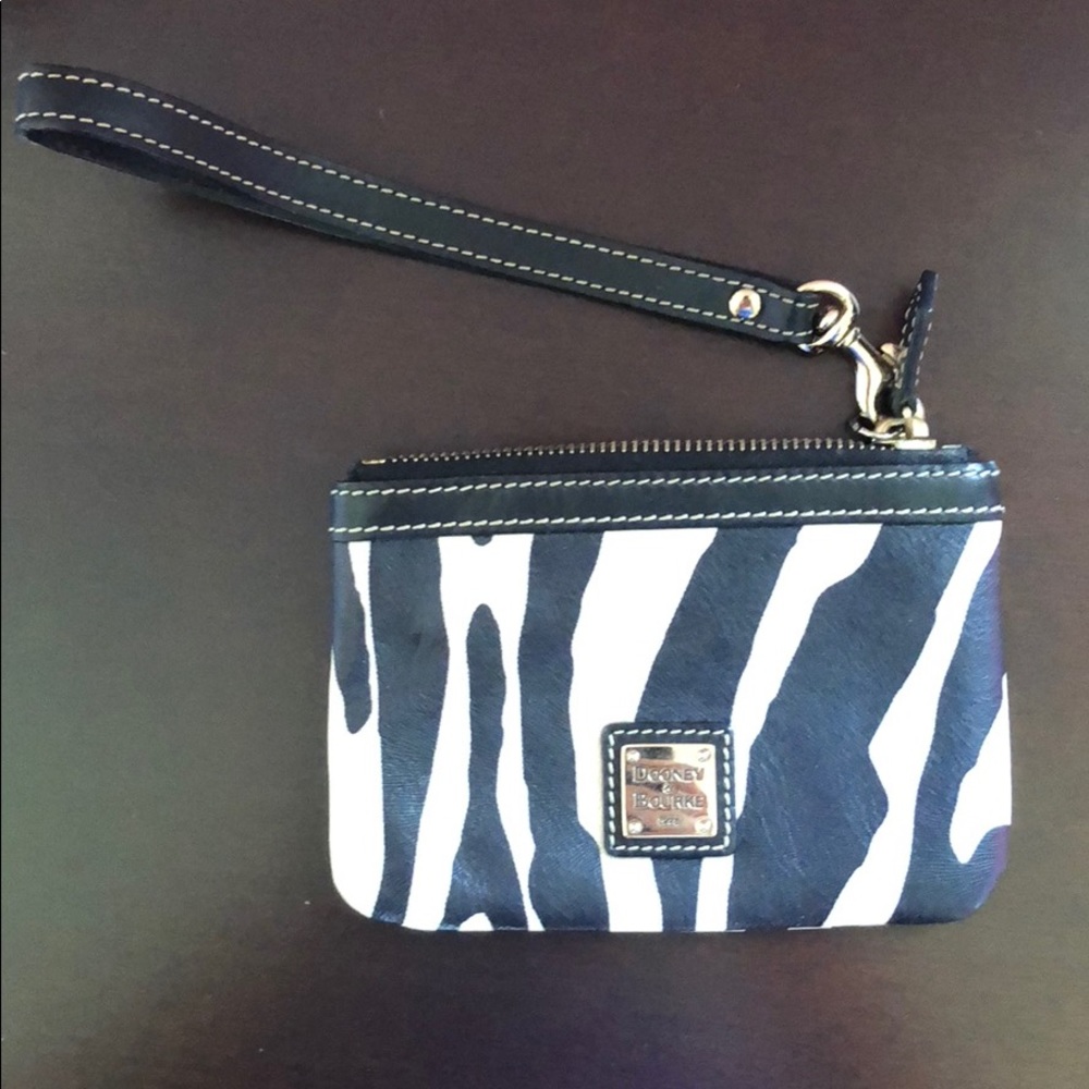 Dooney & Bourke Black and White wristlet.